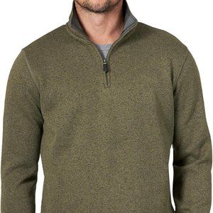Wrangler Authentics Men's Long Sleeve Fleece Quarter-Zip‎